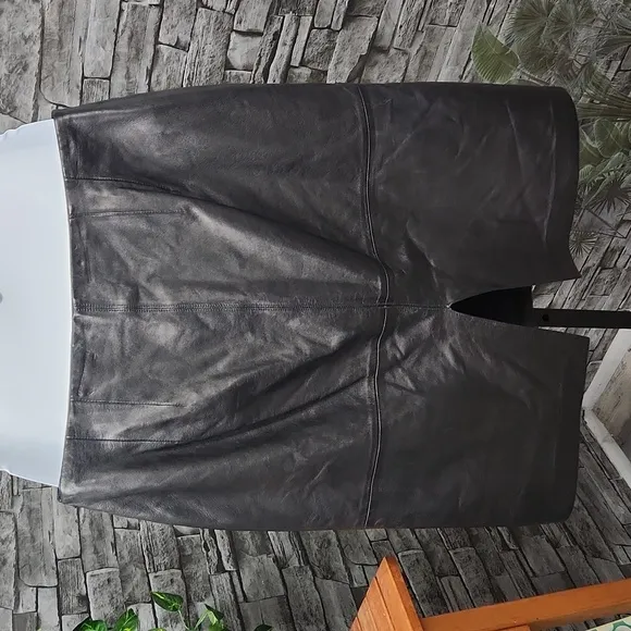 Ann Taylor Leather Skirt