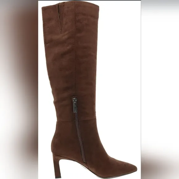 Anne Klein Womens Rene Pointed Toe Tall Knee-High Boots Chocolate Size 7B NIB