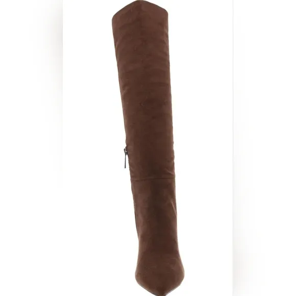 Anne Klein Womens Rene Pointed Toe Tall Knee-High Boots Chocolate Size 7B NIB