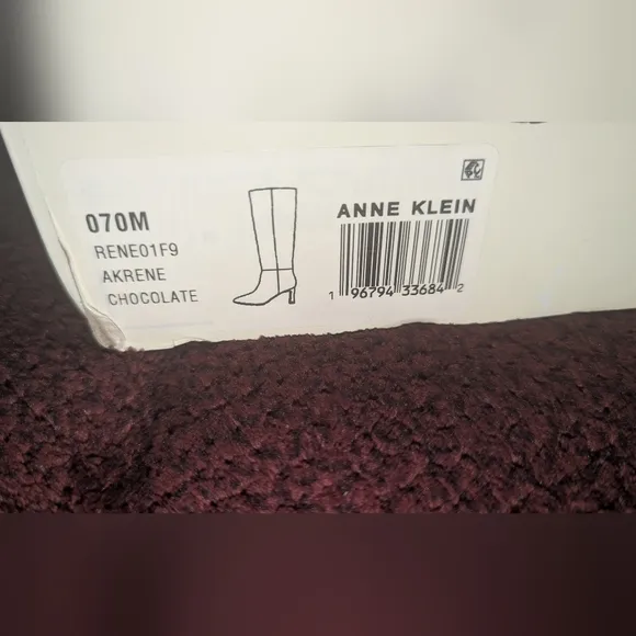 Anne Klein Womens Rene Pointed Toe Tall Knee-High Boots Chocolate Size 7B NIB