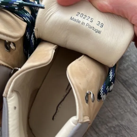 Another Project Anthropologie Hiking Boots genius leather Portugal nude Sz 39