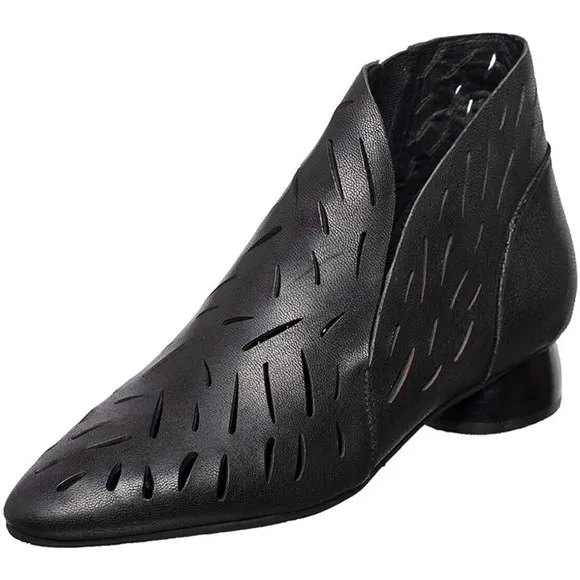 Antelope Women's Ren Laser Leather Heel Boots SZ 36