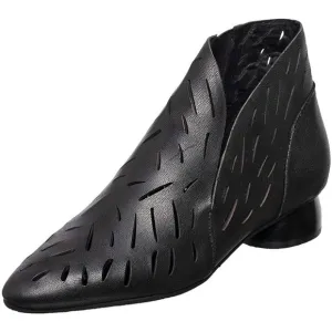 Antelope Women's Ren Laser Leather Heel Boots SZ 36