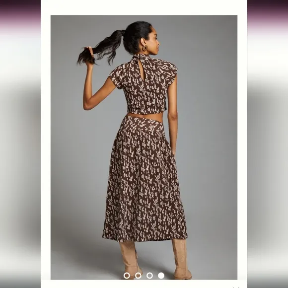 Anthropolgie Twist Skirt Set Small