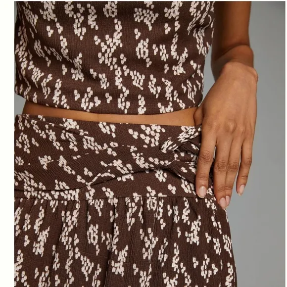 Anthropolgie Twist Skirt Set Small