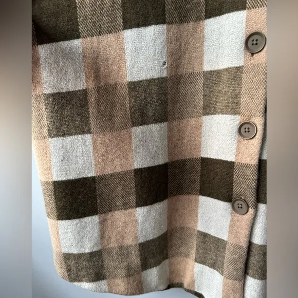 Anthropologie 100% Wool Sweater Coat Size 3X
