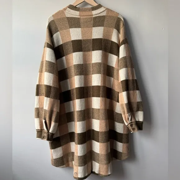 Anthropologie 100% Wool Sweater Coat Size 3X