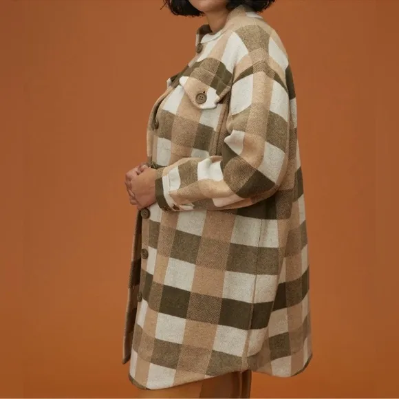 Anthropologie 100% Wool Sweater Coat Size 3X