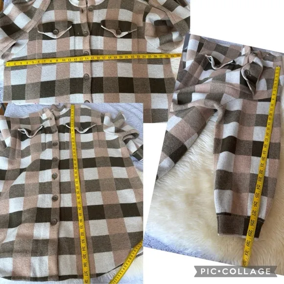 Anthropologie 100% Wool Sweater Coat Size 3X