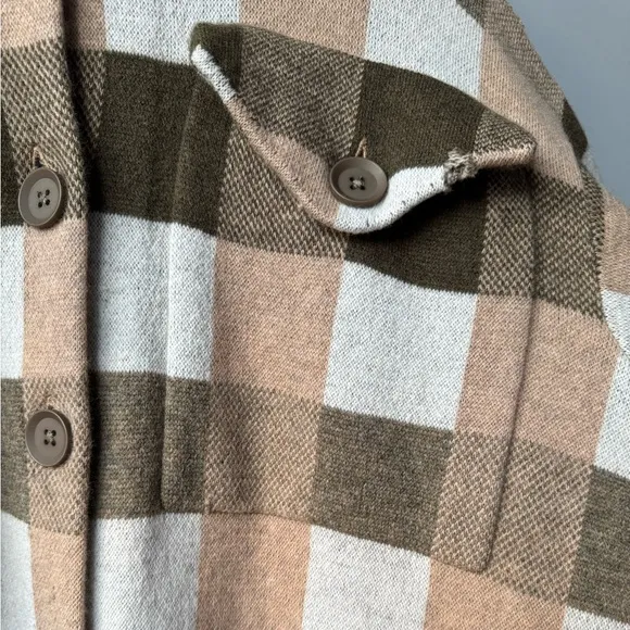 Anthropologie 100% Wool Sweater Coat Size 3X