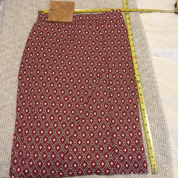 Anthropologie Mauve Faux Wrap Pencil Skirt Sz XS