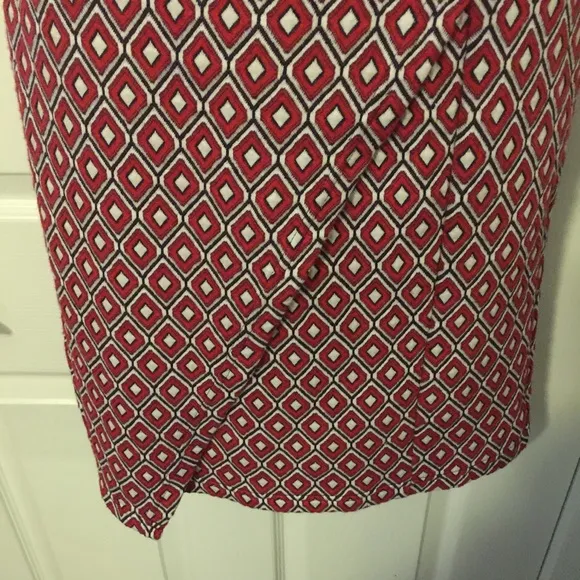 Anthropologie Mauve Faux Wrap Pencil Skirt Sz XS