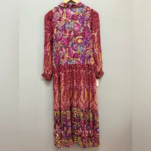 Anthropologie Nikole Maxi Shirtdress Long Sleeve XS