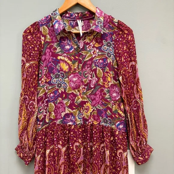Anthropologie Nikole Maxi Shirtdress Long Sleeve XS