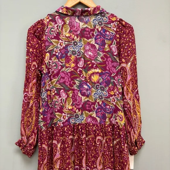 Anthropologie Nikole Maxi Shirtdress Long Sleeve XS