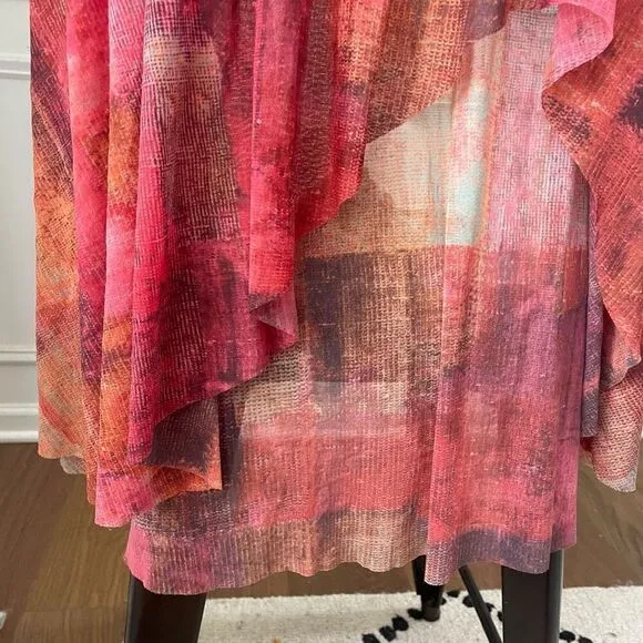 Anthropologie Weston Fallen Sun Maxi Skirt Asymmetrical $118 M