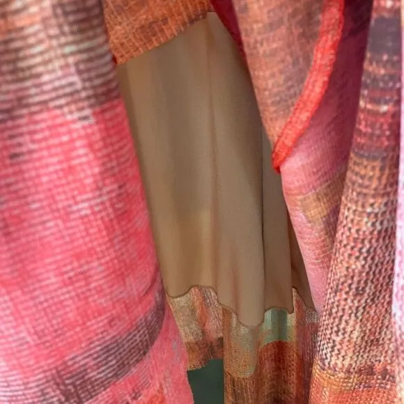 Anthropologie Weston Fallen Sun Maxi Skirt Asymmetrical $118 M