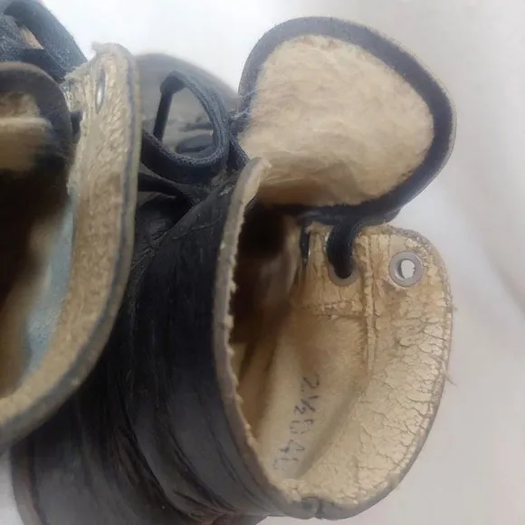 Antique Victorian Edwardian Baby Boots Lot 2 Pair 1 Single Black White READ