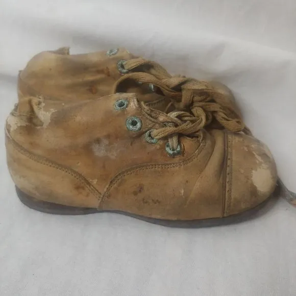 Antique Victorian Edwardian Baby Boots Lot 2 Pair 1 Single Black White READ