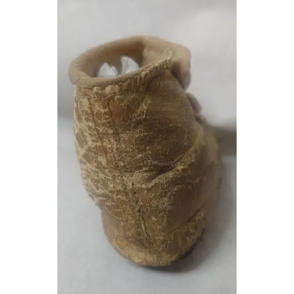 Antique Victorian Edwardian Baby Boots Lot 2 Pair 1 Single Black White READ