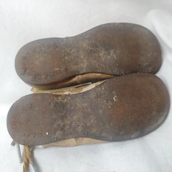 Antique Victorian Edwardian Baby Boots Lot 2 Pair 1 Single Black White READ