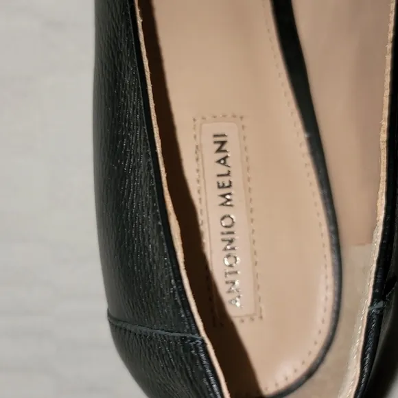 Antonio Melani shoes Saree 100% leather square heels and toes sz 10M