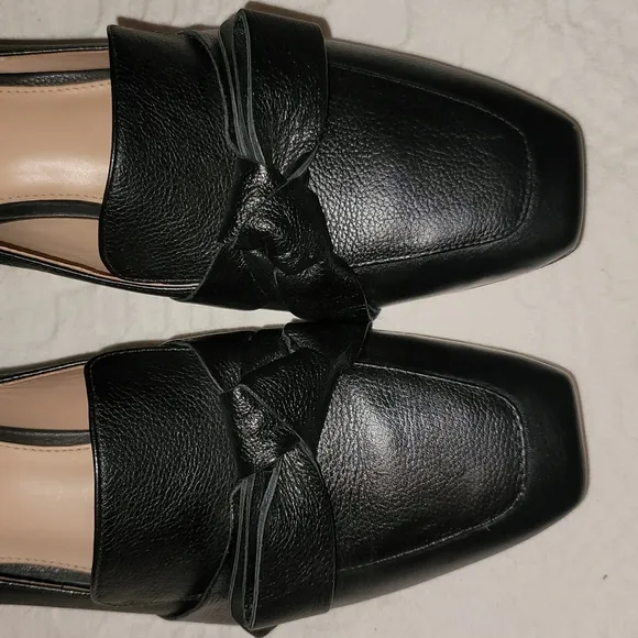 Antonio Melani shoes Saree 100% leather square heels and toes sz 10M