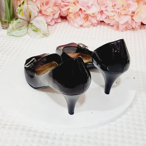 ANTONIO Melani Womens Dorsay Shoes Black Leather Size 8M