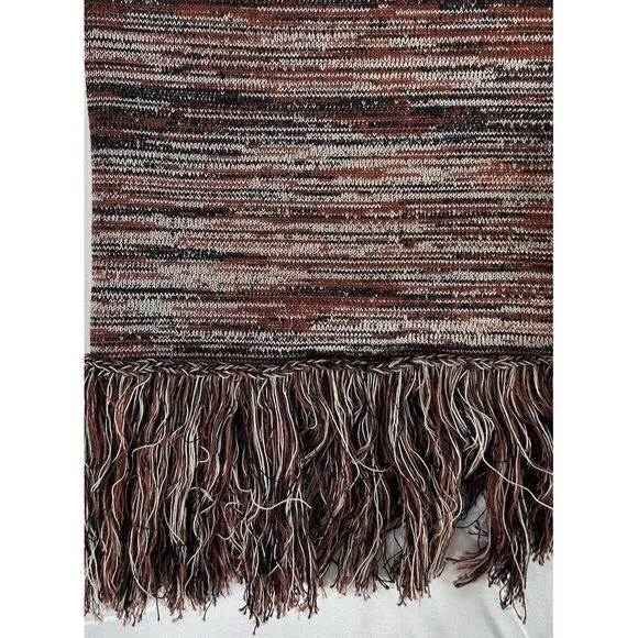 Apiece Apart Women's Freida V-Neck‎ Long Cardigan Sweater Brown Fringe Size XS