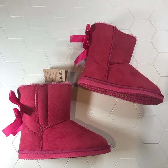 Apres By Lamo Girls Pink Prissy Bows Boots size 2