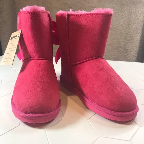 Apres By Lamo Girls Pink Prissy Bows Boots size 2