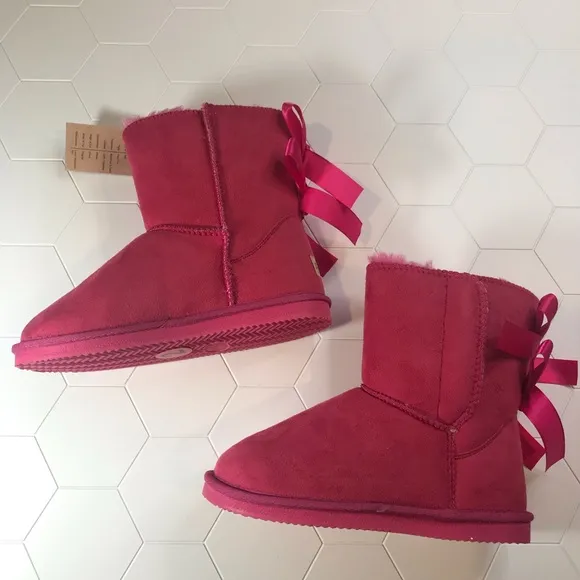 Apres By Lamo Girls Pink Prissy Bows Boots size 2