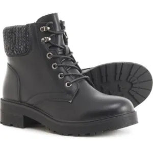 AquaDiva NIB Women's Black BRITT Leather Lace-Up Boots, Size 41 (9.5M)