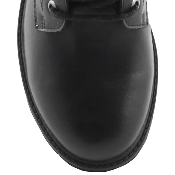 AquaDiva NIB Women's Black BRITT Leather Lace-Up Boots, Size 41 (9.5M)