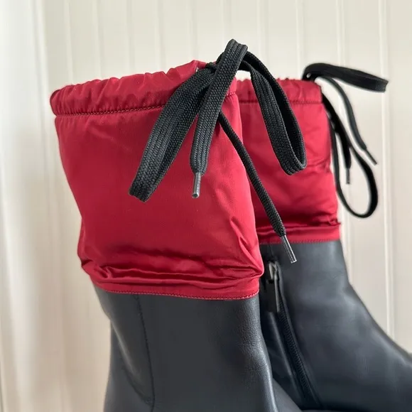 Aquatalia Camilla Shearling Lined Leather Boots