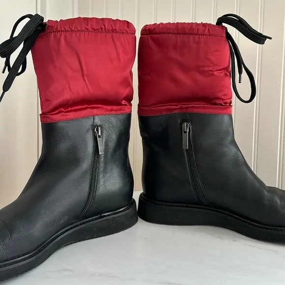 Aquatalia Camilla Shearling Lined Leather Boots