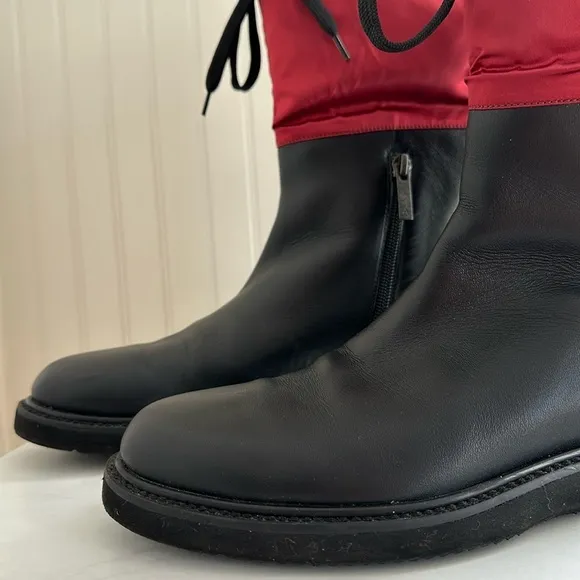 Aquatalia Camilla Shearling Lined Leather Boots