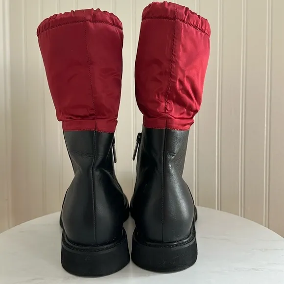 Aquatalia Camilla Shearling Lined Leather Boots