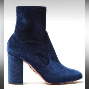 Aquazzura Firenze - Velvet Boots Size 39 - Made in Italy