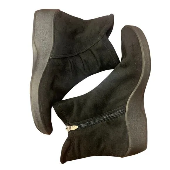 ARCOPEDICO L19 Lytech Black Vegan Leather Comfort Ankle Boots | Size 36 Women's