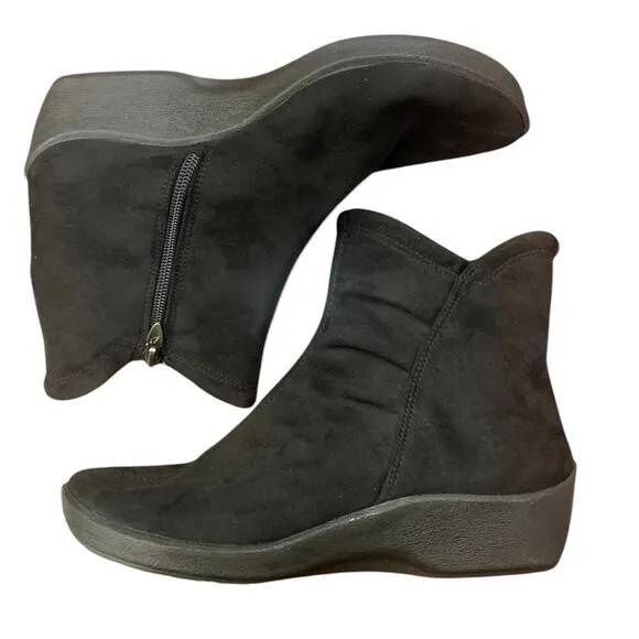 ARCOPEDICO L19 Lytech Black Vegan Leather Comfort Ankle Boots | Size 36 Women's