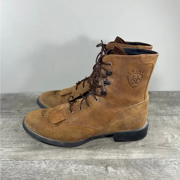 Ariat 33527 Paddock Lacer Western Cowboy Brown Women’s Riding Boots Size 9.5