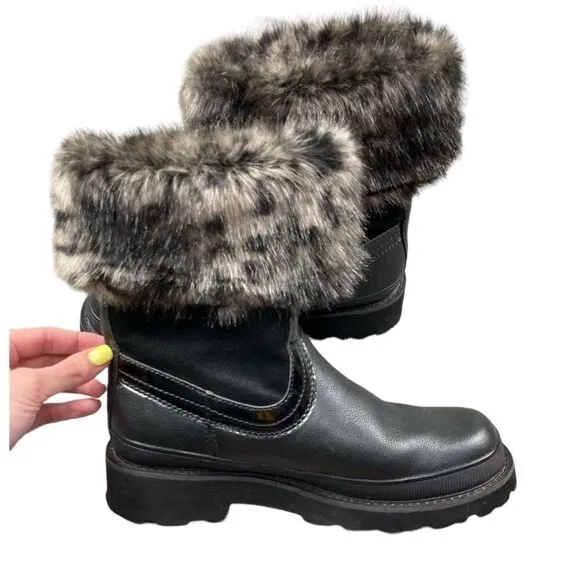 Ariat black fatbaby faux fur boots