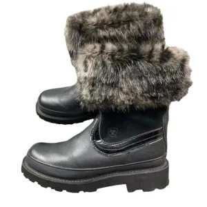 Ariat black fatbaby faux fur boots