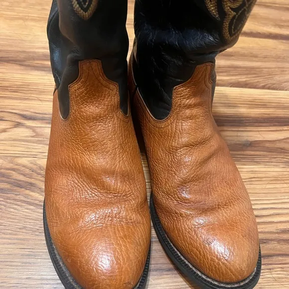 Ariat Boots Leather Western ATS Shock Shield Duratread 9D