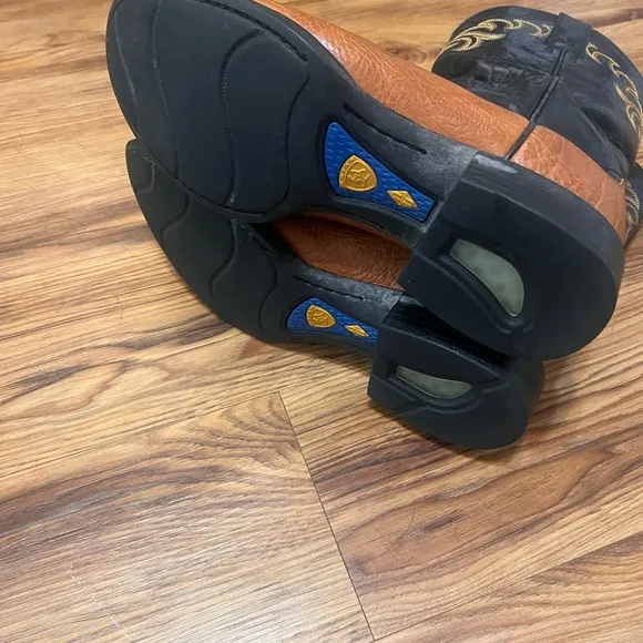 Ariat Boots Leather Western ATS Shock Shield Duratread 9D