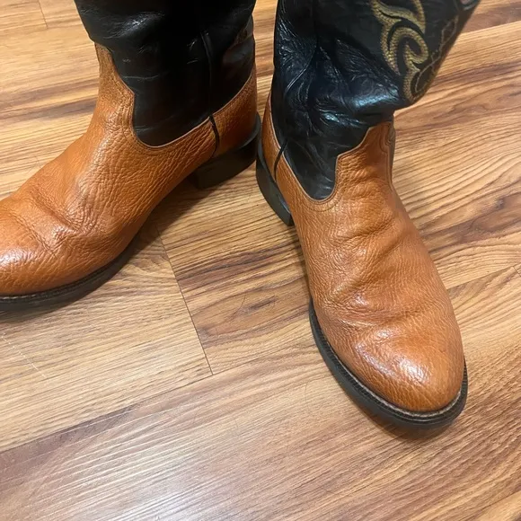 Ariat Boots Leather Western ATS Shock Shield Duratread 9D