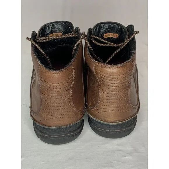 Ariat Brown‎ Leather Lace-up Ankle Boot Size 12D