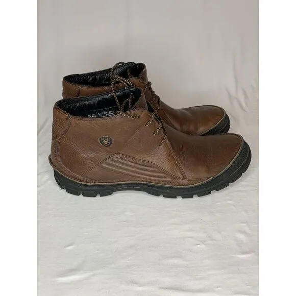 Ariat Brown‎ Leather Lace-up Ankle Boot Size 12D