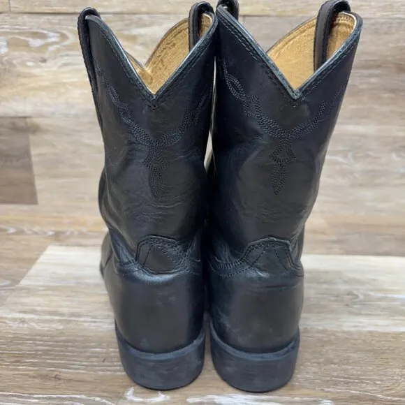 Ariat Heritage Roper Black Leather Boots Men's Size 11